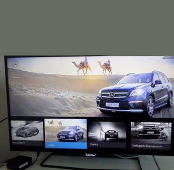 SmartTV aplikace Mercedes-Benz
