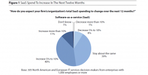 velké společnosti očekávájí nárůst SaaS