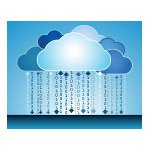 Cloudové API mrak s ječničkami a nulami