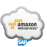 Amazon Web Services a SAP logo