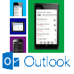 outlook.com email na cesty a logo